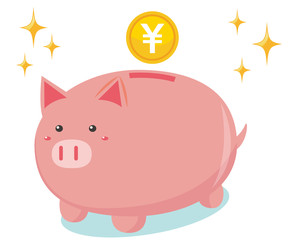 豚　ぶたの貯金箱　貯金箱　お金　コイン　￥