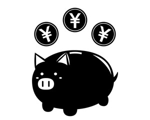 豚　ぶたの貯金箱　貯金箱　お金　コイン　￥