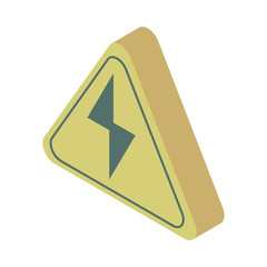 energy triangle label caution icon