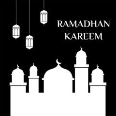 Ramadhan Vector Background illustration. Ramadhan Kareem Background
