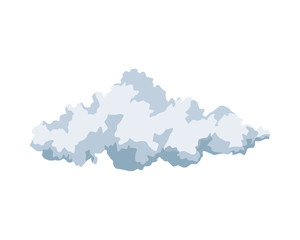Cloud weather symbol isolated icon