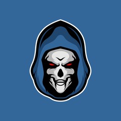 grim reaper head mascot