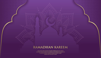 Ramadan Kareem Elegant design and luxury islamic background