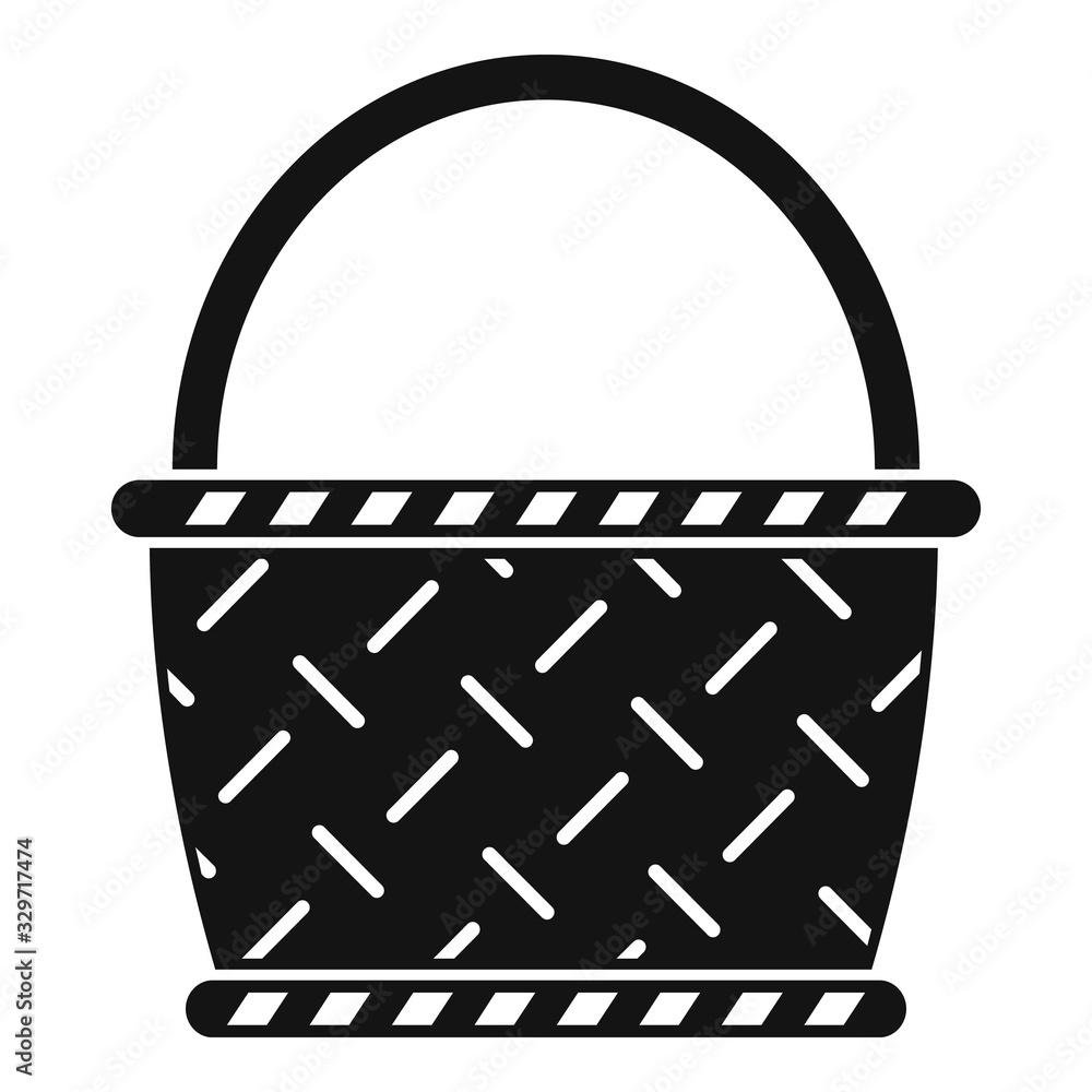 Poster wicker icon. simple illustration of wicker vector icon for web design isolated on white background