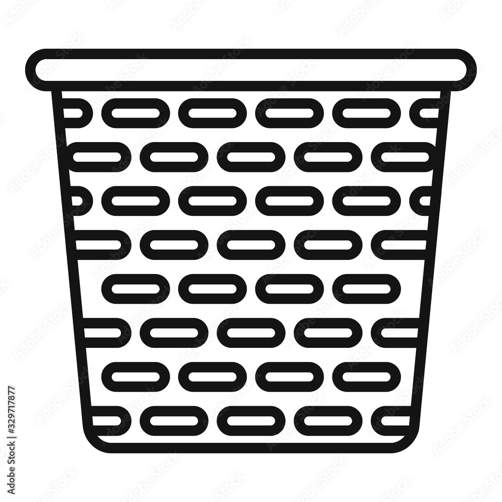 Poster handmade basket icon. outline handmade basket vector icon for web design isolated on white backgroun
