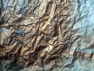 Texture of colored and crumpled paper.