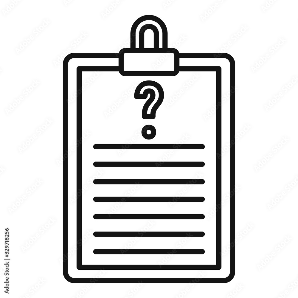 Poster request checkboard icon. outline request checkboard vector icon for web design isolated on white bac