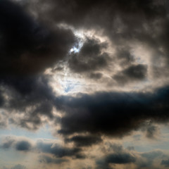 Naklejka na ściany i meble The sky in the clouds in the open air.
