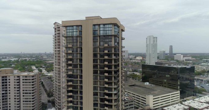This video is about an aerial view of Condominium buildings in the popular Galleria area in Uptown part of Houston, Texas. This video was filmed in 4k for best image quality.