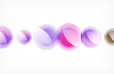 Abstract background - glass shiny transprent hexagon shapes overlapping eath other. Vector Illustration For Wallpaper, Banner, Background, Card, Book Illustration, landing page