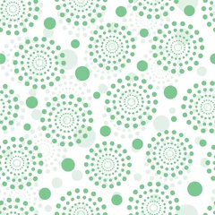 Gardinen Abstrakter pastellgrüner Vektor Polka Dots nahtlose Hintergrundmuster © designer_27