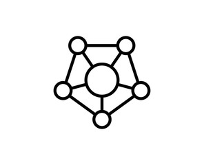 Connection line icon