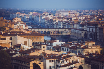 Fototapeta na wymiar view of Ponte Vecchio