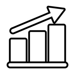 bar graph , line style icon