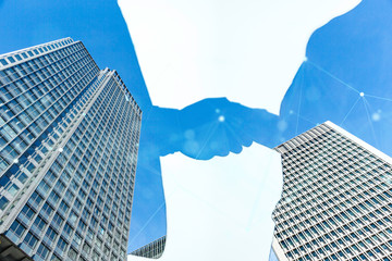 Fototapeta premium VR 5G AI 人工知能 フィンテック Fintech MaaS ICT ブロックチェーン 3D