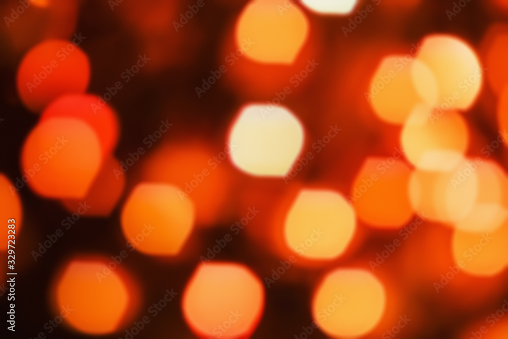 Wall mural nature light background- bokeh christmas. illuminated decor