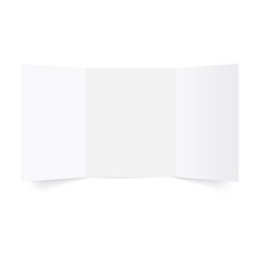 Tri-Fold Brochure Mock-up. Vector