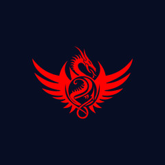 Fototapeta premium dragon logo template