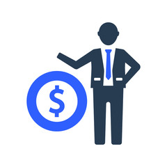 Business investment icon