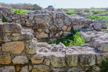 Stone walls - National archaeological park Chersonesos