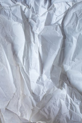 Obraz premium White colour and Grey colour crumpled paper texture background, Gradient tone, Close up shot