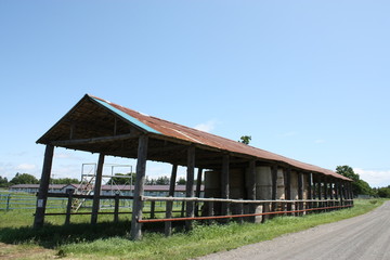 古くて大きな酪農小屋