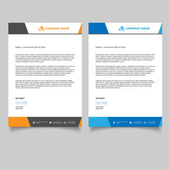 Obraz premium Minimal business letterhead template design