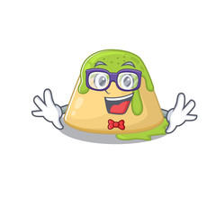 Super Funny Geek pudding green tea cartoon character design