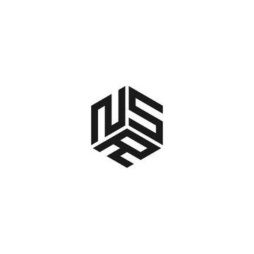 Letter NSR RNS NRS Logo Design Creative Modern Letters Vector Icon Logo Illustration