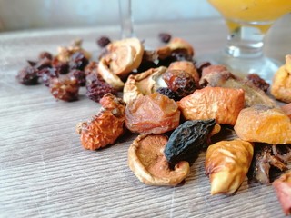 dried dates on plate