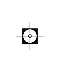 target flat icon,sniper flat icon,vector best illustration design icon.