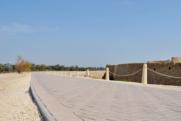 Bahrain National Fort view at Sunny day