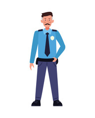 Police officer avatar character icon