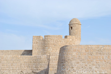 Bahrain National Fort view at Sunny day