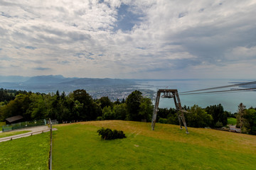 Die Pfänderbahn in Bregenz am Bodensee, Österreich