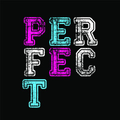 Typography vector design - Perfect