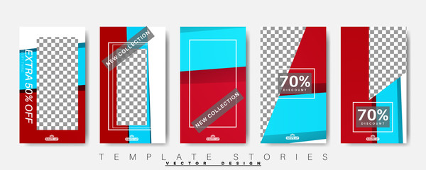 Editable Story background template. Vector Modern design background for social media. Post layout template.