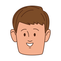 young man head avatar character