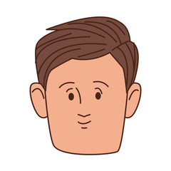 young man head avatar character