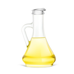 Olive oil jug. Realistic vector illustration isolated on white background. Ready for your design. EPS10.