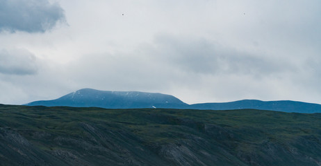 Obraz premium Background image of a mountain landscape. Russia, Siberia, Altai