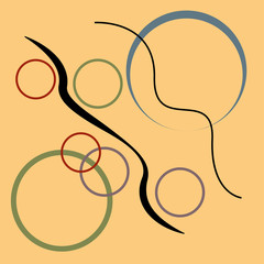 Abstract seamless colourful pattern geometric backgrounds vector design