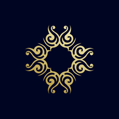 luxury ornament logo template