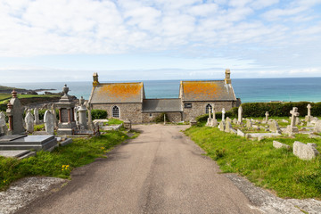 Fototapeta na wymiar cemetery of St. Ives