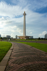 Monument National or monas in jakarta city, Indonesia