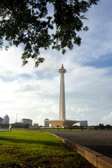 Monument National or monas in jakarta city, Indonesia