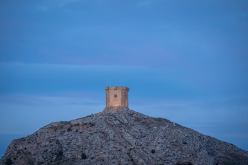 Castillo de Cocentaina fotografiado desde el sur