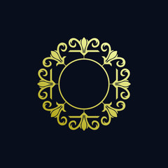 luxury ornament logo template