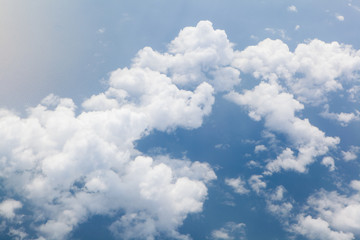 blue sky with white clouds