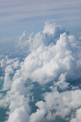 blue sky with white clouds